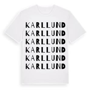 Karllund ordlek t-shirt – ekologisk bomull t-shirt från Pinshirt