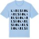 Blue Soul t-shirt med Karlsbo ordlek t-shirt