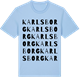 Blue Soul t-shirt med Karlsborg ordlek t-shirt