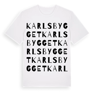 Karlsbygget ordlek t-shirt – ekologisk bomull t-shirt från Pinshirt