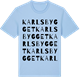 Blue Soul t-shirt med Karlsbygget ordlek t-shirt