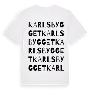 Karlsbygget ordlek t-shirt – ekologisk bomull t-shirt från Pinshirt