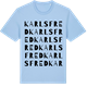 Blue Soul t-shirt med Karlsfred ordlek t-shirt