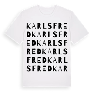 Karlsfred ordlek t-shirt – ekologisk bomull t-shirt från Pinshirt