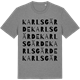 Mid Heather Gray t-shirt med Karlsgärde ordlek t-shirt
