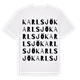 Karlsjö ordlek t-shirt