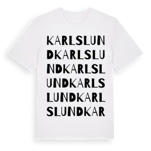 Karlslund ordlek t-shirt – ekologisk bomull t-shirt från Pinshirt