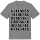 Mid Heather Gray t-shirt med Karlsnäs ordlek t-shirt