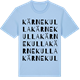 Blue Soul t-shirt med Kärnekulla ordlek t-shirt