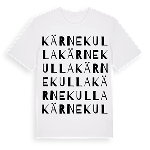 Kärnekulla ordlek t-shirt – ekologisk bomull t-shirt från Pinshirt