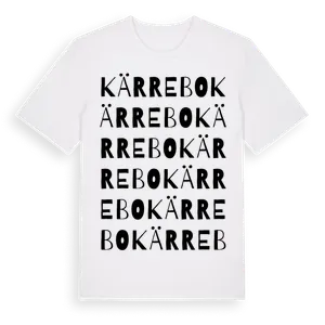 Kärrebo ordlek t-shirt – ekologisk bomull t-shirt från Pinshirt