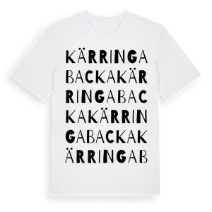 Kärringabacka ordlek t-shirt – ekologisk bomull t-shirt från Pinshirt