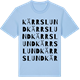 Blue Soul t-shirt med Kärrslund ordlek t-shirt