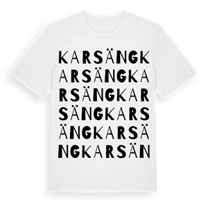 Karsäng ordlek t-shirt – ekologisk bomull t-shirt från Pinshirt