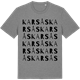 Mid Heather Gray t-shirt med Karsås ordlek t-shirt