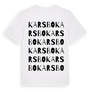 Karsbo ordlek t-shirt – ekologisk bomull t-shirt från Pinshirt