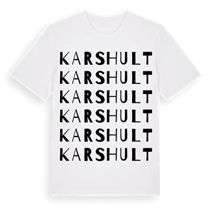 Karshult ordlek t-shirt – ekologisk bomull t-shirt från Pinshirt
