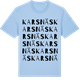 Blue Soul t-shirt med Karsnäs ordlek t-shirt