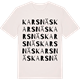 Vintage White t-shirt med Karsnäs ordlek t-shirt