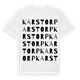 White t-shirt med Karstorp ordlek t-shirt