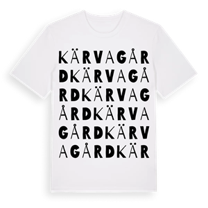 Kärvagård ordlek t-shirt – ekologisk bomull t-shirt från Pinshirt