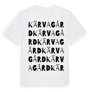 Kärvagård ordlek t-shirt – ekologisk bomull t-shirt från Pinshirt