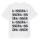 White t-shirt med Kassen ordlek t-shirt