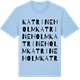 Blue Soul t-shirt med Katrineholm ordlek t-shirt