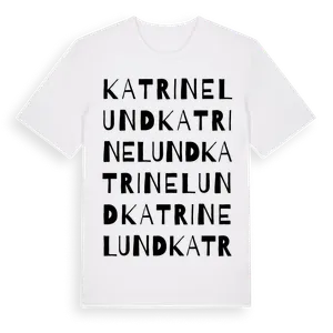 Katrinelund ordlek t-shirt – ekologisk bomull t-shirt från Pinshirt