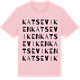 Pink Cotton t-shirt med Katseviken ordlek t-shirt