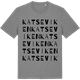 Mid Heather Gray t-shirt med Katseviken ordlek t-shirt