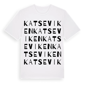 Katseviken ordlek t-shirt – ekologisk bomull t-shirt från Pinshirt