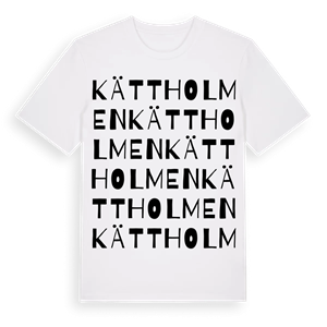 Kättholmen ordlek t-shirt – ekologisk bomull t-shirt från Pinshirt