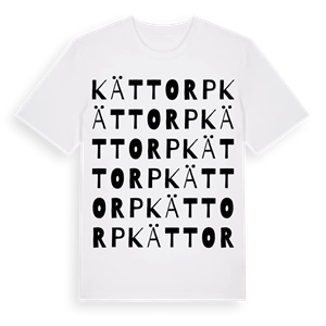 Kättorp ordlek t-shirt – ekologisk bomull t-shirt från Pinshirt
