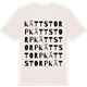 Vintage White t-shirt med Kättstorp ordlek t-shirt
