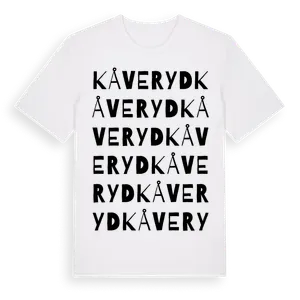 Kåveryd ordlek t-shirt – ekologisk bomull t-shirt från Pinshirt