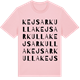 Pink Cotton t-shirt med Kejsarkulla ordlek t-shirt