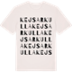Vintage White t-shirt med Kejsarkulla ordlek t-shirt