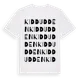 White t-shirt med Kiddudden ordlek t-shirt