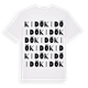 White t-shirt med Kidö ordlek t-shirt