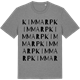 Mid Heather Gray t-shirt med Kimmarp ordlek t-shirt