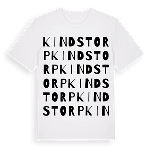 Kindstorp ordlek t-shirt – ekologisk bomull t-shirt från Pinshirt