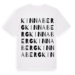 Kinnaberg ordlek t-shirt – ekologisk bomull t-shirt från Pinshirt