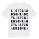 Kistegårdsområdet ordlek t-shirt