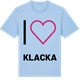 Blue Soul t-shirt med Jag älskar Klacka t-shirt stort tryck