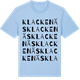 Blue Soul t-shirt med Klackenäs ordlek t-shirt