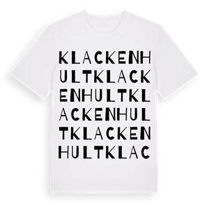 Klackenhult ordlek t-shirt – ekologisk bomull t-shirt från Pinshirt