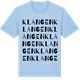 Blue Soul t-shirt med Klangen ordlek t-shirt