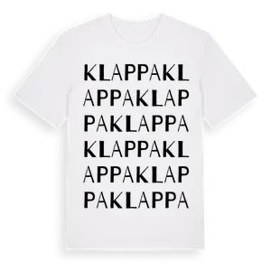 Klappa ordlek t-shirt – ekologisk bomull t-shirt från Pinshirt