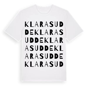 Klaras udde ordlek t-shirt – ekologisk bomull t-shirt från Pinshirt